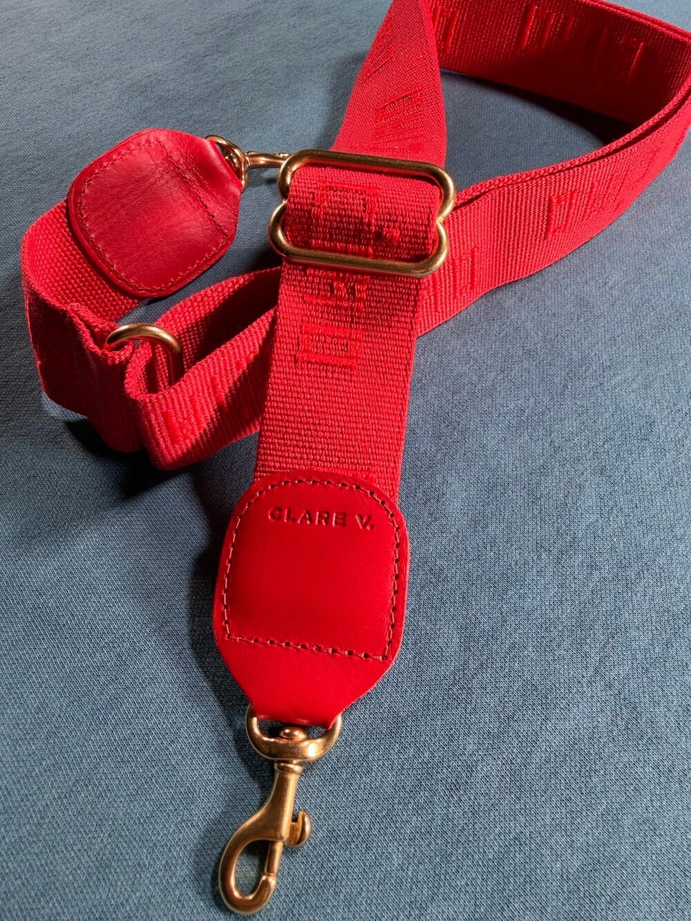 Red Ciao Clare V. Adjustable Crossbody Strap- NWOT